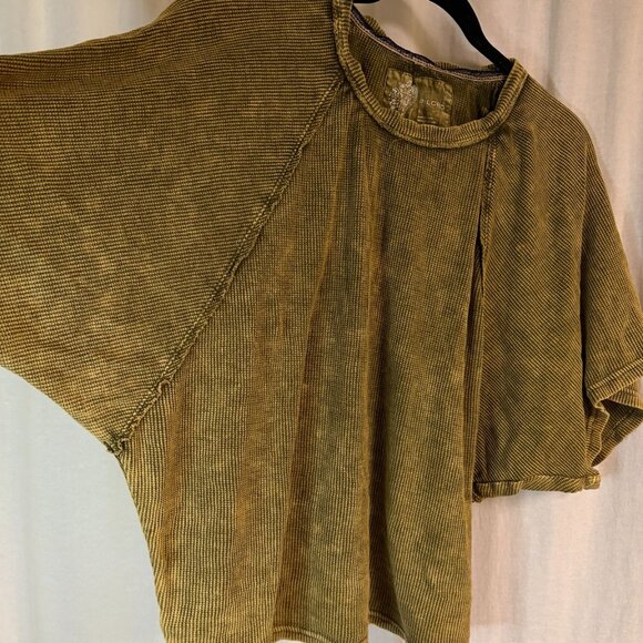 Anthropologie Tops - Pilcro Anthropologie Waffle Knit Oversized Dolman Top Women’s Small